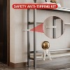 39.4" Slim Sofa Table,2 Tier Narrow Console Table with Adjustable Shelf, Space-Saving Behind Couch Table for Living Room, Hallway, and Foyer, - 4 of 4