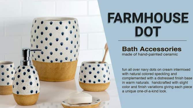 Farmhouse Dot Soap Dish - Allure Home Creations, 2 of 6, play video