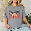 Simply Sage Market Women's Softball Mom Teddy Bear Short Sleeve Garment Dyed Tee - 2 of 4