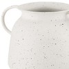 HomeRoots 7" White Speckle Metal Amphora Table Vase - 4 of 4