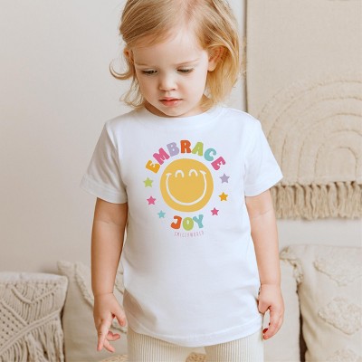 The Juniper Shop SmileyWorld Embrace Joy Toddler Short Sleeve Tee