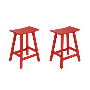 WestinTrends Outdoor Patio Adirondack Counter Height Stool Chair - 1 of 4