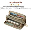 Clotth Womens Wallet - Large Capacity RFID Blocking Leather Wallet for Women Double Zipper Wristlet Clutch for Phone,Travel & Daily Use - 4 of 4