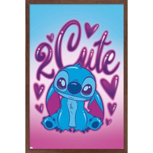Trends International Disney Lilo and Stitch - 2 Cute Framed Wall Poster Prints - 1 of 4