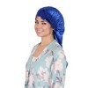 Anna-Kaci Satin Long Bonnet Sleep Cap with Stretch Turban Band for Hair Protection and Moisture Retention - 2 of 4