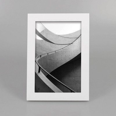 4" x 6" Thin Single Image Frame White - Threshold™: Modern Style, MDF, Glass, Wall/Tabletop Display