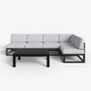 LayinSun 6-Piece Large Outdoor Modular L-Shaped Sectional Set with Coffee Table - 2 of 4