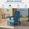 Folding Adirondack Rocking Chair With Footrest, Adirondack Rocking Chair Outdoor With Retractable Ottoman and Cup Holder, Rocking Adirondack Chairs - 3 of 4