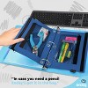 Enday Double Zipper Binder Pencil Pouch - 4 of 4