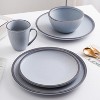 Stone Lain Tina 32-Piece Stoneware Dinnerware Set, Service for 8, Blue and Grey - 4 of 4