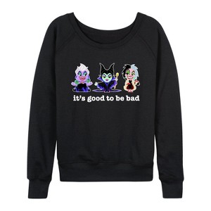 Women's - Disney Villains - It's Good To Be Bad Lightweight French Terry Slouchy - 1 of 4