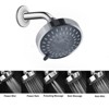 Itopfox High Pressure Rain Shower Head with 5 Settings & Adjustable Swivel Ball Joint for Relaxing Shower Experience at Low Water Flow - 3 of 4