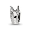 Black Bow Jewelry Sterling Silver Doberman Pinscher Head Bead Charm - 3 of 4
