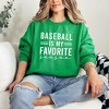 Simply Sage Market Women's Graphic Sweatshirt Baseball Is My Favorite Season - 2 of 3