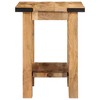 vidaXL Side Table 15.7"x11.8"x15.7" Solid Rough Wood Mango - 3 of 4