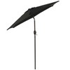 7.5' x 7.5' Outdoor Patio Umbrella with Button Tilt and Crank - Wellfor - 2 of 4