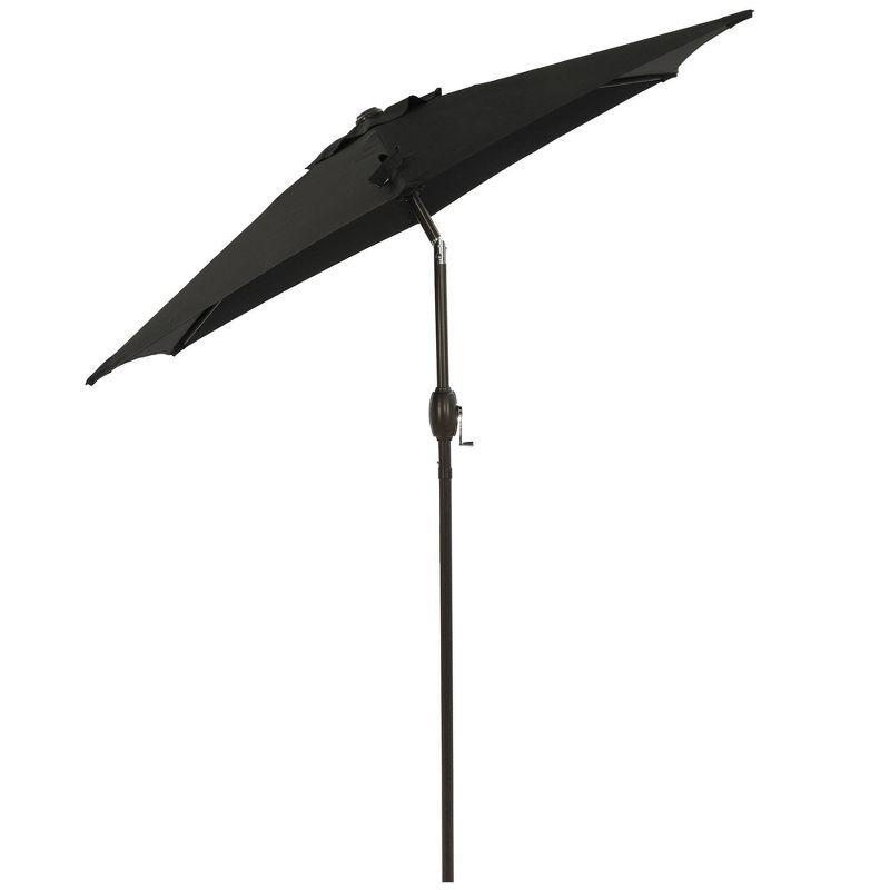 7.5' x 7.5' Outdoor Patio Umbrella with Button Tilt and Crank - Wellfor, 3 of 12