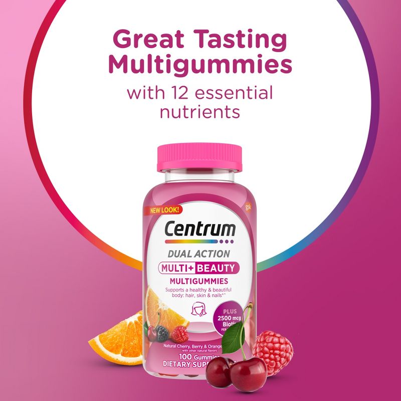 Centrum Multi Gummies for Health &#38; Beauty - 100ct, 4 of 11