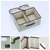 REGALWOVEN Collapsible Fabric Storage Bin with Handle and Lid for Shelves Closet - 2 of 4