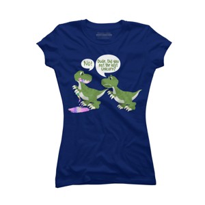 Junior's Design By Humans Dude, Did You Eat Last Unicorn By ZeusSE T-Shirt - 1 of 2