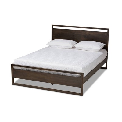 Queen Inicio Platform Bed Ash - Baxton Studio