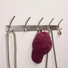 BirdRock Home Premium 5-Hook Coat and Hat Rack - Brushed Nickel Finish - image 3 of 3