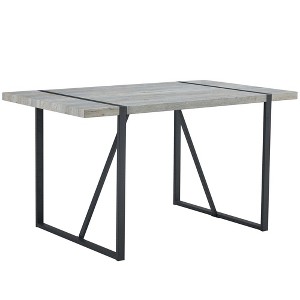 NicBex 55 Inch Rectangle Dining Table,Modern Kitchen Table with MDF Tabletop and Metal Legs for 4 to 6 - 1 of 4