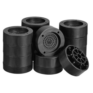 Unique Bargains Adjustable Anti-Slip Chair Table Round Furniture Risers 4 Set - 1 of 4