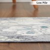 Washable Soft Floral Area Rug - Non-Slip Low Pile Carpet for Living Room, Bedroom, Dining Room, Kitchen, Nursery, Stain-Resistant - 3 of 4