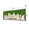 PAGED New York Moss City Silhouette Metal Wall Art for Living Room, Iconic Landmarks Preserved Moss Wall Decor, Framed Wall Art, Vibrant Hanging Frame - 2 of 4