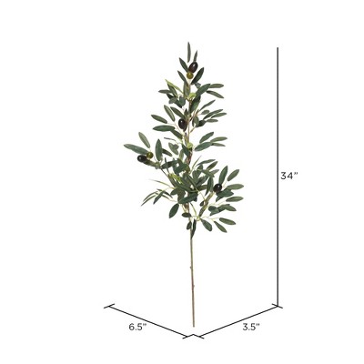 Elegant 41" Greenery Olive Spray Centerpiece in Pot