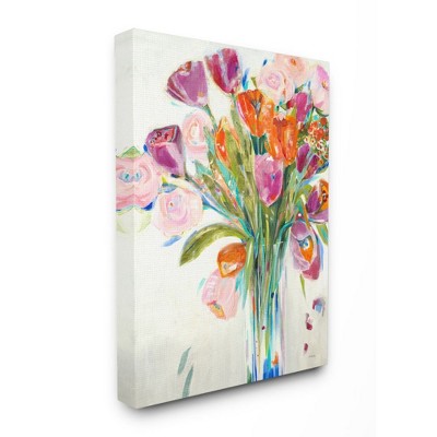 Stupell Industries Rose and Tulip Bouquet Spring Flower Expression