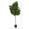 Nearly Natural 6-ft Fiddle Leaf Fig Artificial Tree - image 2 of 4