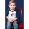 Pavilion Gift Company - USA - 12-24 Months 3/4 Length Navy Sleeve Onesie - Leotards and Bodysuits - 3 of 4