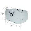 Racxily (2 pack) Polyester Mesh Pop Up Hamper, Foldable Laundry Basket for Home, Dorm, Travel & Storage, White - 3 of 4
