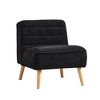 Lyngins Chenille Accent Chairs with Rubber Wood Legs,Upholstered Armless Chairs for Living Room,Bedroom - 4 of 4