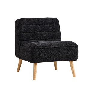 Maliang 24.4" Wide Modern Upholstered Armless Chair with Rubber Wood Legs, for Living Room,Bedroom - 1 of 4