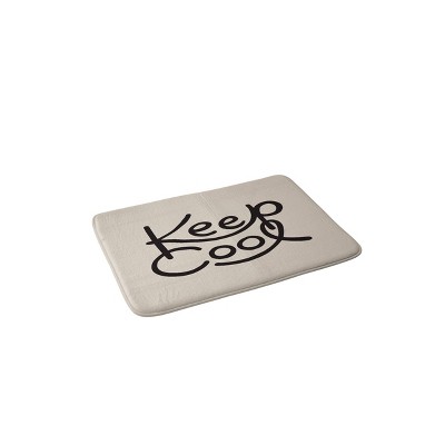 Urban Wild Studio Keep Cool Memory Foam Bath Mat Beige - Deny Designs