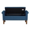 Okak Accent Lift-Top Wooden Ottoman Bench with Two Side Arms,Upholstered Shoe Bench Storage Bench for Living Room,Bedroom - 4 of 4