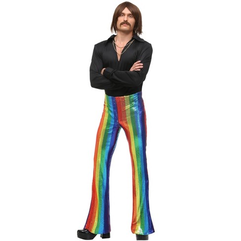 Disco Bell Bottom 1970s Pants, Men's Halloween Costumes