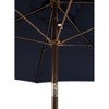 9' x 5' Aluminum Bronze Umbrella Navy Blue - Tropishade: Rust-Resistant, Polyester, Push-Button Tilt - 2 of 4