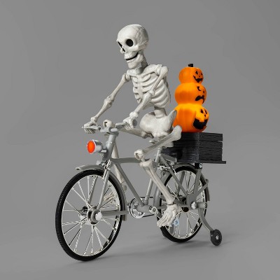 Animated Skeleton on a Bike Halloween Decorative Prop - Hyde & EEK! Boutique™