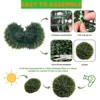 Artificial Boxwood Topiary Ball Set of 2, Faux Decorative Topiary Ball, All-Year Green Topiary Ball for Backyard Balcony Garden - 4 of 4