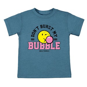The Juniper Shop SmileyWorld Don't Burst My Bubble Toddler Short Sleeve Tee - 1 of 4