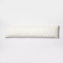 Bed Lumbar Texture Tonal Plaid Decorative Throw Pillow Off White - Threshold™ designed with Studio McGee