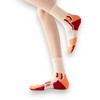 Anna-Kaci Women's 3 Pair Pack Sports Crew Socks with Color Block Toes Cushioned Soles and Ribbed Knit Design - 2 of 4