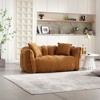 Two-Seater Chenille Beanbag Chair with Soft Foam Core, Square Recliner for Living Room Bedroom and Gaming - 4 of 4