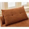 Airsurfer Black Modular Sofa, Soft Corduroy Fabric, Neck & Lumbar Pillows, 2-Seater Lounge Chair, for Reading or Living Room - 4 of 4