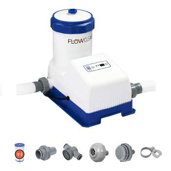 Bestway 58392e Flowclear 2500 Target Gph Pump And Water Timer For With Adapters Swimming Set Filter Of Customizable : Above-ground Pools