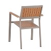 Sapphtopaz Outdoor Dining Set for 6 Patio Dining Set with Wood Expandable Dining Table for Lawn, Patio, Garden - 2 of 4